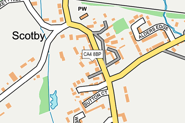 CA4 8BP map - OS OpenMap – Local (Ordnance Survey)