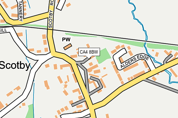 CA4 8BW map - OS OpenMap – Local (Ordnance Survey)