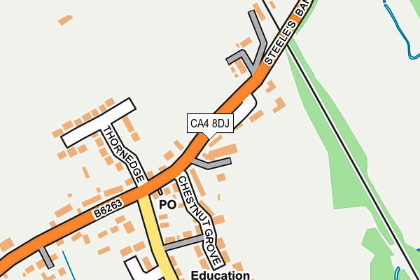 CA4 8DJ map - OS OpenMap – Local (Ordnance Survey)