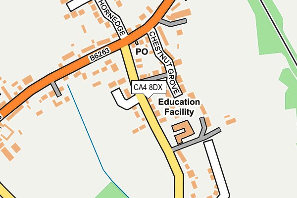 CA4 8DX map - OS OpenMap – Local (Ordnance Survey)