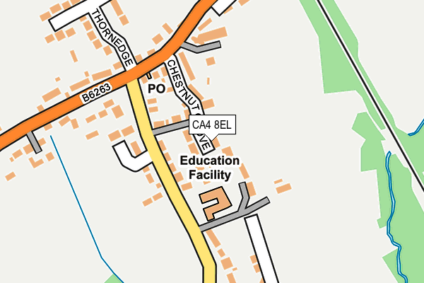 CA4 8EL map - OS OpenMap – Local (Ordnance Survey)