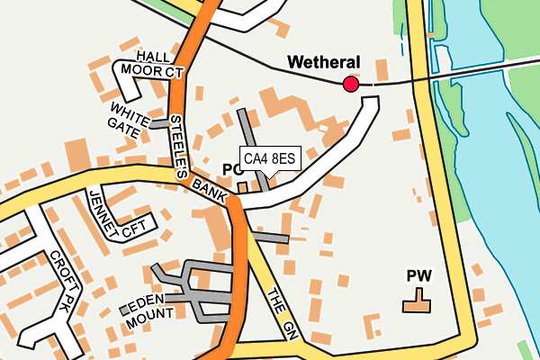 CA4 8ES map - OS OpenMap – Local (Ordnance Survey)