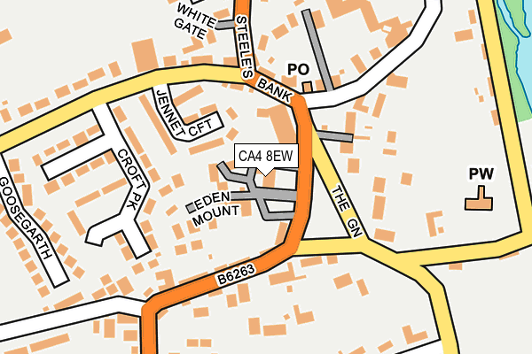 CA4 8EW map - OS OpenMap – Local (Ordnance Survey)