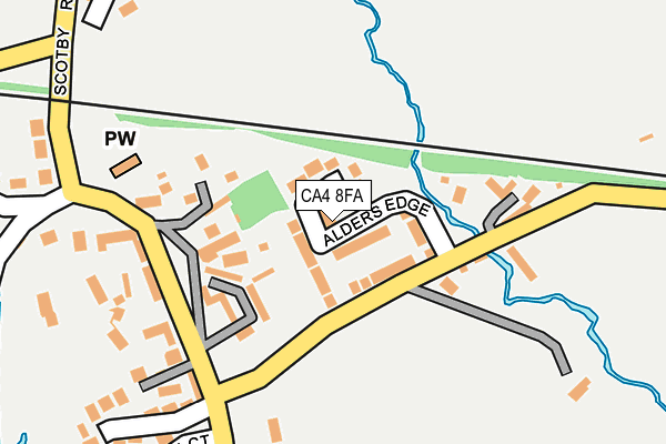 CA4 8FA map - OS OpenMap – Local (Ordnance Survey)