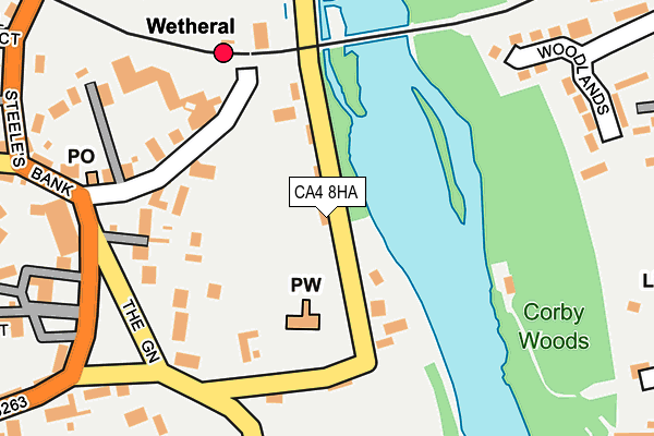 CA4 8HA map - OS OpenMap – Local (Ordnance Survey)