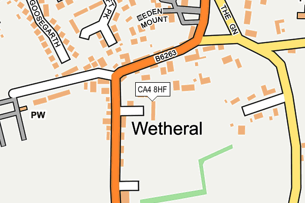 CA4 8HF map - OS OpenMap – Local (Ordnance Survey)