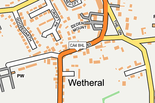 CA4 8HL map - OS OpenMap – Local (Ordnance Survey)