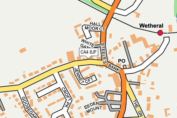 CA4 8JF map - OS OpenMap – Local (Ordnance Survey)