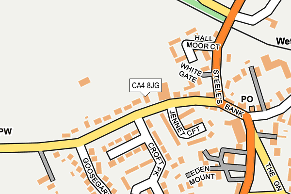 CA4 8JG map - OS OpenMap – Local (Ordnance Survey)