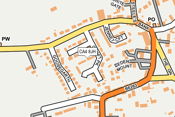 CA4 8JH map - OS OpenMap – Local (Ordnance Survey)