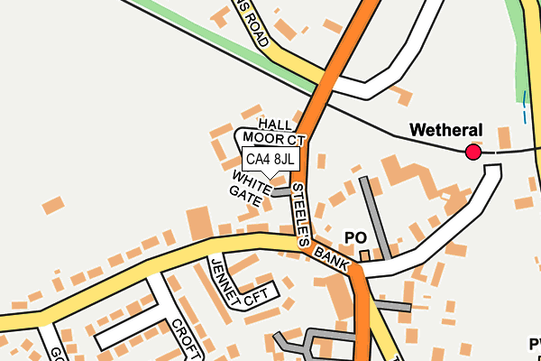 CA4 8JL map - OS OpenMap – Local (Ordnance Survey)