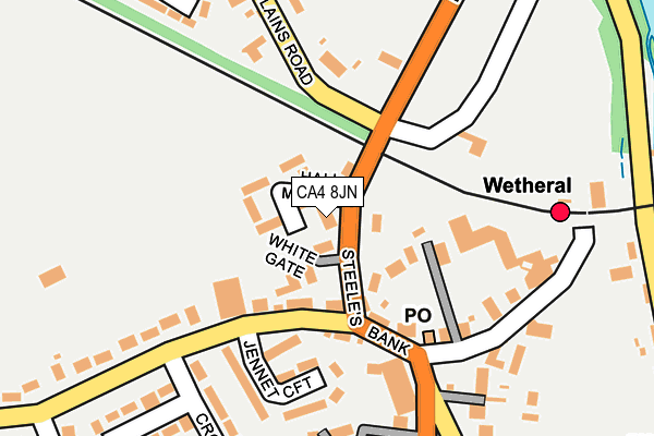 CA4 8JN map - OS OpenMap – Local (Ordnance Survey)