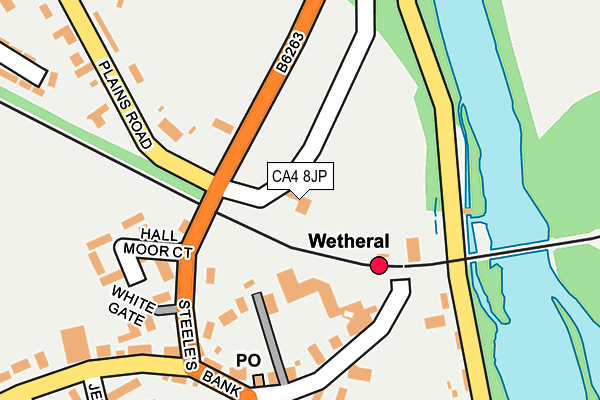 CA4 8JP map - OS OpenMap – Local (Ordnance Survey)