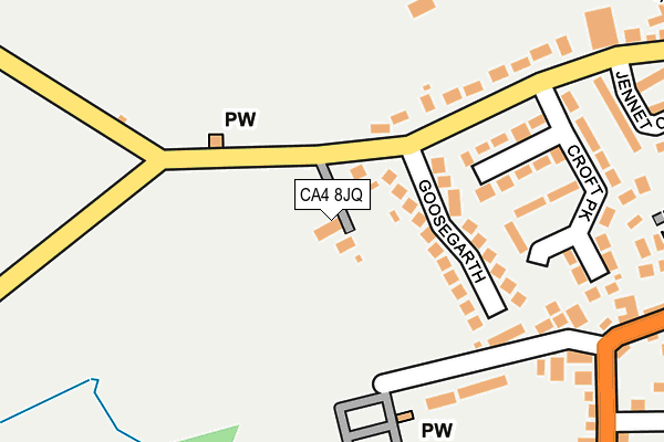 CA4 8JQ map - OS OpenMap – Local (Ordnance Survey)