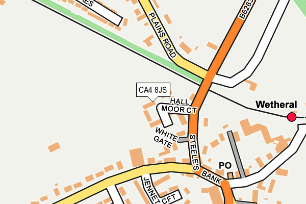 CA4 8JS map - OS OpenMap – Local (Ordnance Survey)