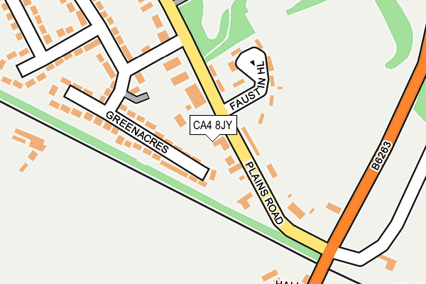 CA4 8JY map - OS OpenMap – Local (Ordnance Survey)