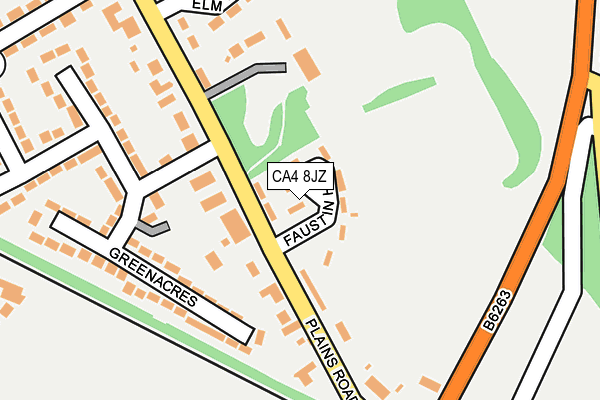 CA4 8JZ map - OS OpenMap – Local (Ordnance Survey)