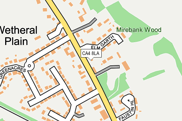 CA4 8LA map - OS OpenMap – Local (Ordnance Survey)