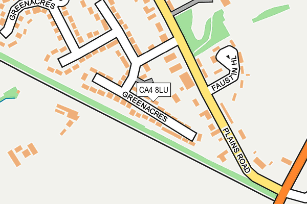 CA4 8LU map - OS OpenMap – Local (Ordnance Survey)