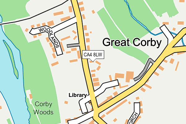 CA4 8LW map - OS OpenMap – Local (Ordnance Survey)