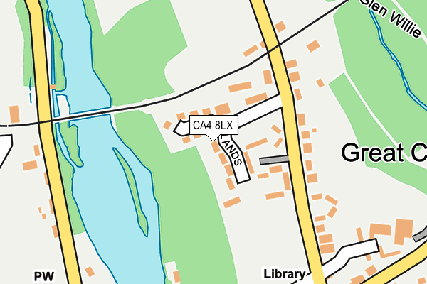 CA4 8LX map - OS OpenMap – Local (Ordnance Survey)