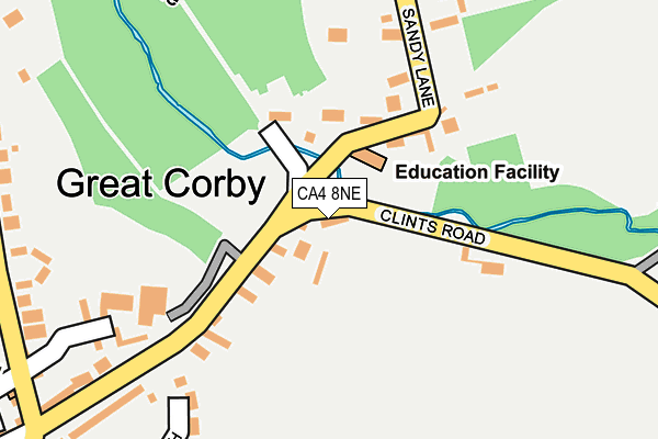 CA4 8NE map - OS OpenMap – Local (Ordnance Survey)