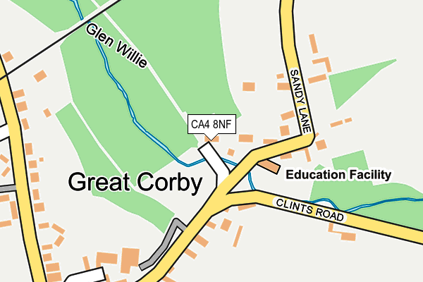 CA4 8NF map - OS OpenMap – Local (Ordnance Survey)