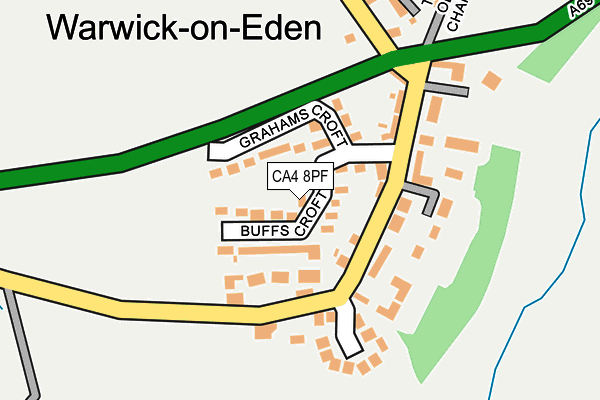 CA4 8PF map - OS OpenMap – Local (Ordnance Survey)