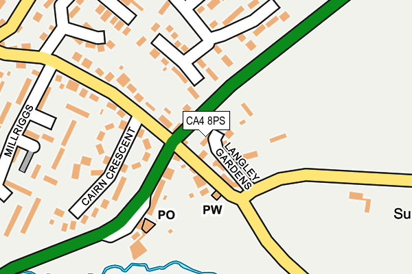 CA4 8PS map - OS OpenMap – Local (Ordnance Survey)