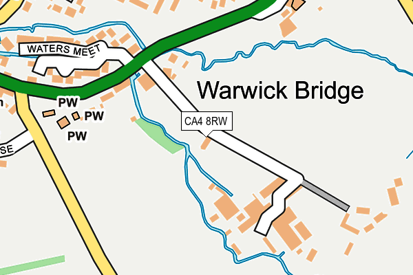 CA4 8RW map - OS OpenMap – Local (Ordnance Survey)