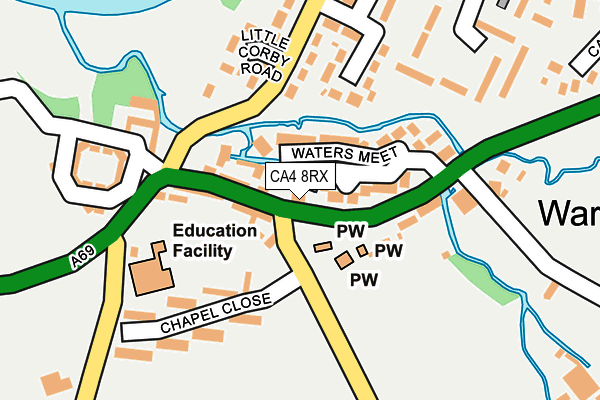 CA4 8RX map - OS OpenMap – Local (Ordnance Survey)