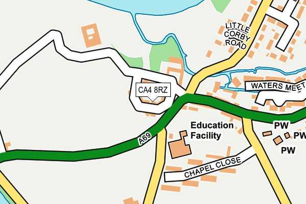 CA4 8RZ map - OS OpenMap – Local (Ordnance Survey)