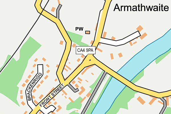 CA4 9PA map - OS OpenMap – Local (Ordnance Survey)