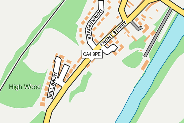 CA4 9PE map - OS OpenMap – Local (Ordnance Survey)