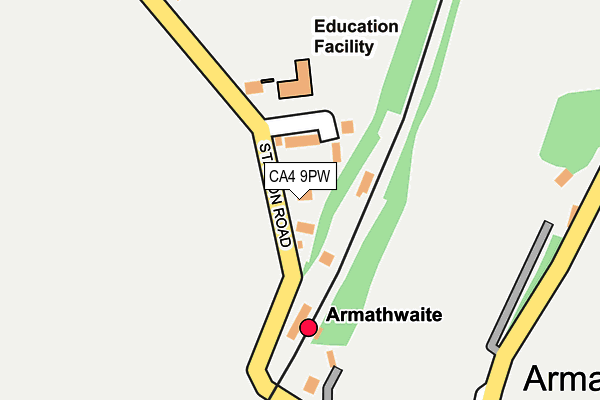 CA4 9PW map - OS OpenMap – Local (Ordnance Survey)