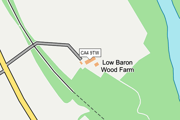 CA4 9TW map - OS OpenMap – Local (Ordnance Survey)