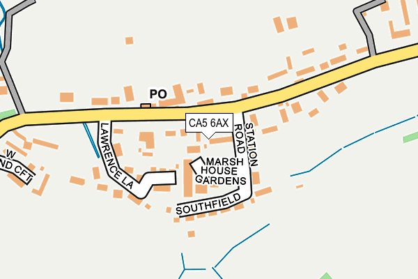 CA5 6AX map - OS OpenMap – Local (Ordnance Survey)