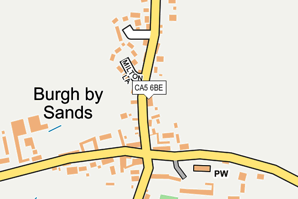 CA5 6BE map - OS OpenMap – Local (Ordnance Survey)