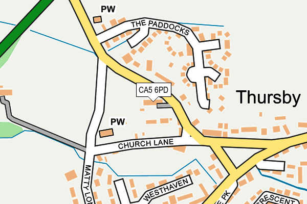 CA5 6PD map - OS OpenMap – Local (Ordnance Survey)