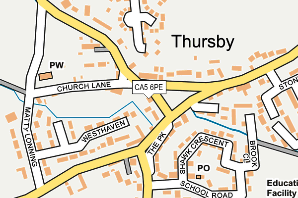 CA5 6PE map - OS OpenMap – Local (Ordnance Survey)