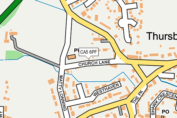 CA5 6PF map - OS OpenMap – Local (Ordnance Survey)