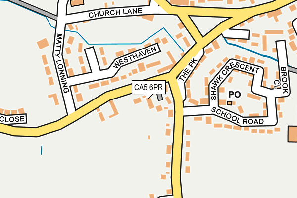 CA5 6PR map - OS OpenMap – Local (Ordnance Survey)