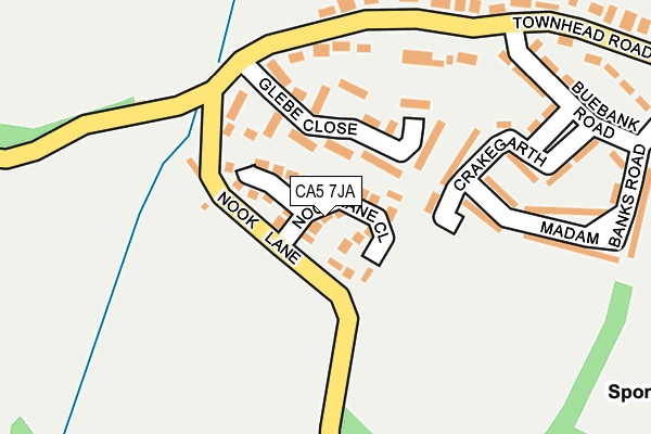 CA5 7JA map - OS OpenMap – Local (Ordnance Survey)