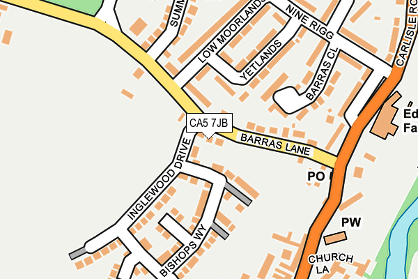 CA5 7JB map - OS OpenMap – Local (Ordnance Survey)