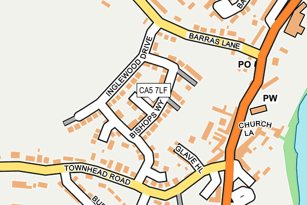 CA5 7LF map - OS OpenMap – Local (Ordnance Survey)