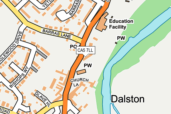 CA5 7LL map - OS OpenMap – Local (Ordnance Survey)