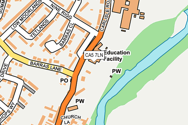 CA5 7LN map - OS OpenMap – Local (Ordnance Survey)