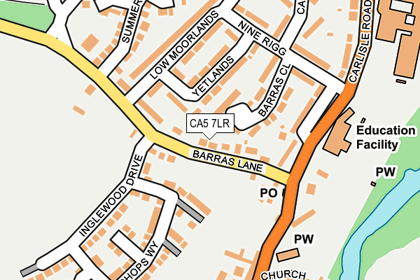 CA5 7LR map - OS OpenMap – Local (Ordnance Survey)
