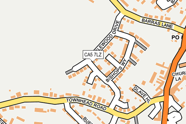 CA5 7LZ map - OS OpenMap – Local (Ordnance Survey)