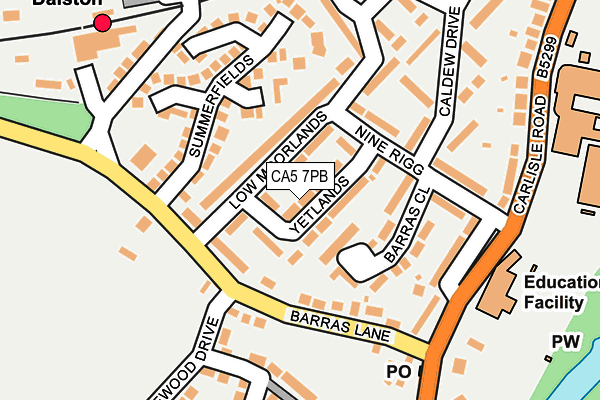 CA5 7PB map - OS OpenMap – Local (Ordnance Survey)
